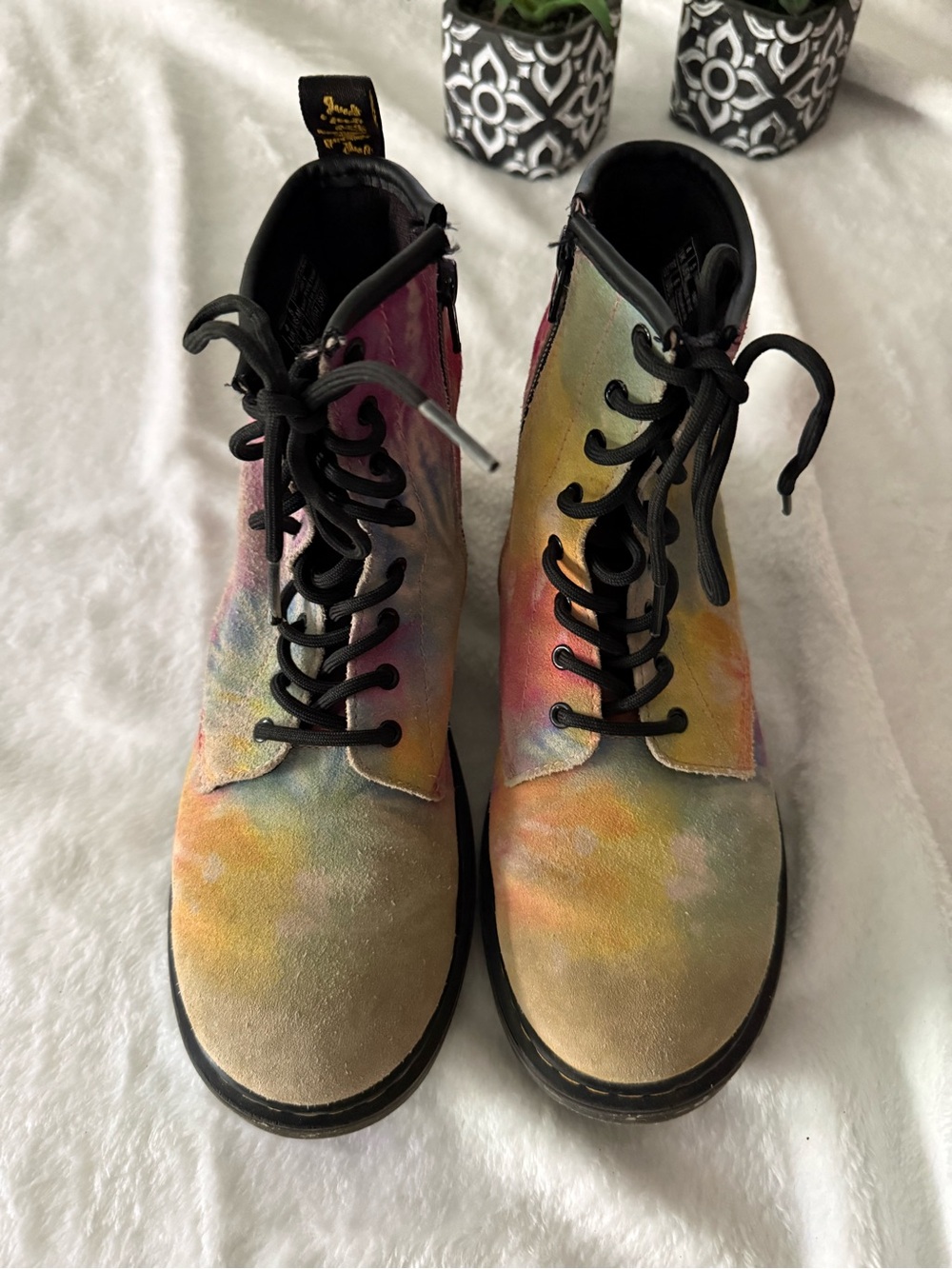 Dr. Martens 1460 Tie Dye Suede Boots size 6 women’s 5 men’s